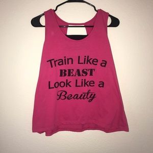 HOT PINK WORK OUT TOP!!